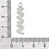 Mother's Day Brass Micro Pave Cubic Zirconia Pendants KK-V007-26P-3