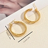 Twist Stainless Steel Hoop Earrings YS2305-2