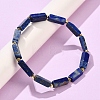Natural Lapis Lazuli Beads Stretch Bracelets BJEW-F523-04-5