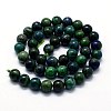 Natural Chrysocolla and Lapis Lazuli Beads Strands X-G-I199-37-8mm-2