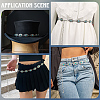 1Pc Alloy with Resin Imitation Turquoise Oval Link Chain Belts AJEW-CY0001-79B-4
