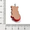 Christmas Theme Opaque Resin Pendants RESI-F054-B08-3