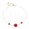 2Pcs 2 Colors Glass Seed Beaded Necklace Sets NJEW-MZ00053-6