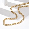 6MM 304 Stainless Steel Figaro Chain Necklaces NJEW-G203-02G-1