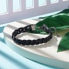 Cowhide Leather Braided Cord Bracelets for Men Women BJEW-JB07887-01-2