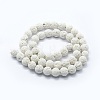 Synthetic Lava Rock Round Beads Strands G-E508-04-4mm-1-2