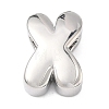 Brass Initial Beads KK-B167-27P-01X-1