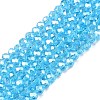 Electroplate Glass Beads Strands EGLA-A044-T2mm-A08-1