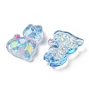 Transparent Resin Bowknot Kitten Decoden Cabochons RESI-M045-07E-2
