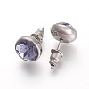 304 Stainless Steel Stud Earrings EJEW-F182-A01-2