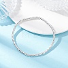 Grade AA Electroplate Non-magnetic Synthetic Hematite Beads Stretch Bracelets for Women BJEW-JB12585-2