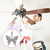 2Pcs Alloy Rhinestone Ceiling Fan Pull Chain Extenders AJEW-BC0003-49-6