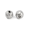 Anti-Tarnish Textured 316 Surgical Stainless Steel Beads STAS-M106-01A-P-3