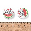 Summer Themed Printed Wood Beads WD-CBAA998-A01-3