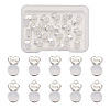 20Pcs 2 Styles Silicone Ear Nuts FIND-TA0001-47D-1