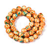 Spray Painted Synthetic Turquoise Beads Strands G-N352-25B-01-2