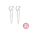 Rhodium Plated 925 Sterling Silver Ring Stud Earrings DD5534-2-1