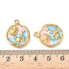 304 Stainless Steel Enamel Crab Pendants STAS-I346-05G-03-3