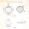 Unicraftale DIY Half Round Pendants Making Kits DIY-UN0002-40P-3