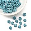 Polymer Clay Rhinestone Beads RB-H284-6MM-202-1