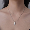 201 Stainless Steel Word Hope Pendant Necklace NJEW-OY001-48-2