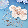 560Pcs 10 Styles Iron Slide On End Clasp Tubes DIY-TA0015-90-6