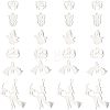 Unicraftale 12Pcs 6 201 & 304 Styles Stainless Steel Pendants STAS-UN0034-14-1