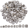 100Pcs 10 Styles Tibetan Style Zinc Alloy Beads FIND-SP0005-92-1