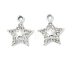 Alloy Crystal Rhinestone Pendants ALRI-T012-05B-P-1