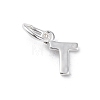 925 Sterling Silver Letter Charms STER-C012-01S-T-1