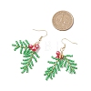 Stainless Steel Glass Dangle Earrings X-EJEW-MZ00573-4