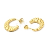 Ion Plating(IP) 304 Stainless Steel Croissant Stud Earrings EJEW-L237-04G-2