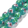 Handmade Lampwork Bumpy Beads Strands LAMP-A005-01F-1