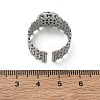 304 Stainless Steel Cuff Ring Components SA-CBA37BC-16B-P-3