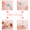 DIY Heart Padlock & Key Wine Glass Charm Making Kit DIY-BBC0001-18-4