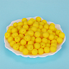 Round Silicone Focal Beads SI-JX0046A-17-3