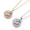 304 Stainless Steel Pendant Necklaces NJEW-E141-06-1