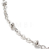 Non-Tarnish 304 Stainless Steel Satellite Chains Anklet for Women AJEW-AN00501-4