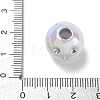 UV Plating Opaque Acrylic European Bead Rhinestone Settings AC-CBA6658-06I-3