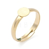 Adjustable Brass Pad Ring Settings KK-K414-10D-G-1