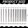 55Pcs Stainless Steel Knitting Needles Set DIY-WH0671-515-2