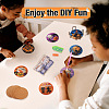 Halloween DIY Diamond Painting Cup Mat Kits DIY-TAC0012-71-11