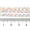 Transparent Electroplate Glass Beads Strands GLAA-K064-04A-AB02-4