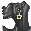 Acrylic & 202 Stainless Steel Stud Earrings EJEW-JE07448-4