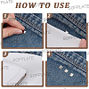 500Pcs 3 Colors Brass Hotfix Iron On Rivets KK-SP0002-60-5