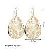 Bohemian Style Hollow Teardrop Alloy Dangle Earrings FS-WG1E410-01-3