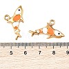 304 Stainless Steel Enamel Pendants STAS-Z186-21G-3