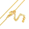 Brass Cable Chain Necklaces for Women NJEW-G084-15G-2