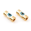 Brass Enamel Beads KK-G392-02G-2