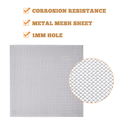 304 Stainless Steel Insect Repellent 20 Mesh Sheet AJEW-WH0258-619-1